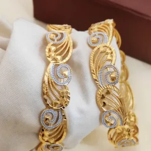 Gold plated Fancy Bangles Use For Woman And Girls